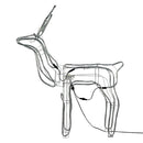 Armação Rena Macho de Led C/ Movimento Grande - 220v