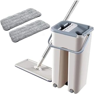 Rodo Flat Mop Linha Profissional Balde 5L Com 2 Refil